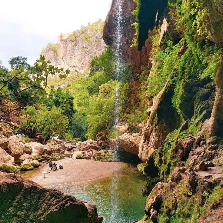 Akchour Waterfall Landscape