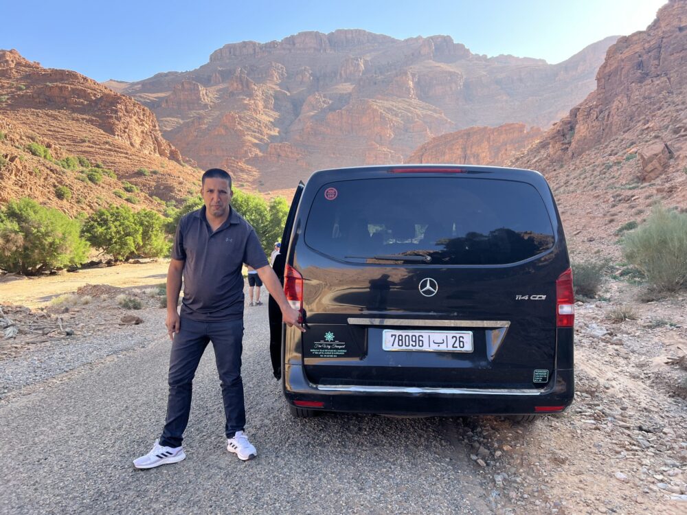 Trekking adventure in Morocco mountains with professional guide