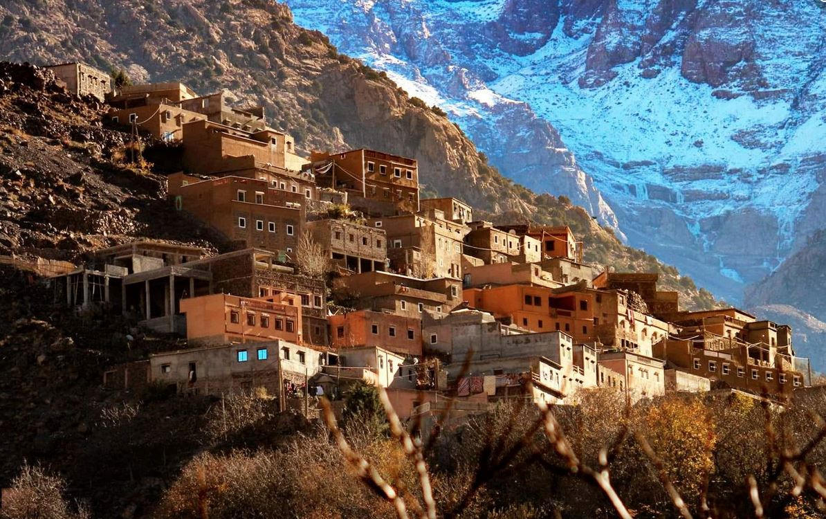 Beautiful Imlil village in the Atlas Mountains